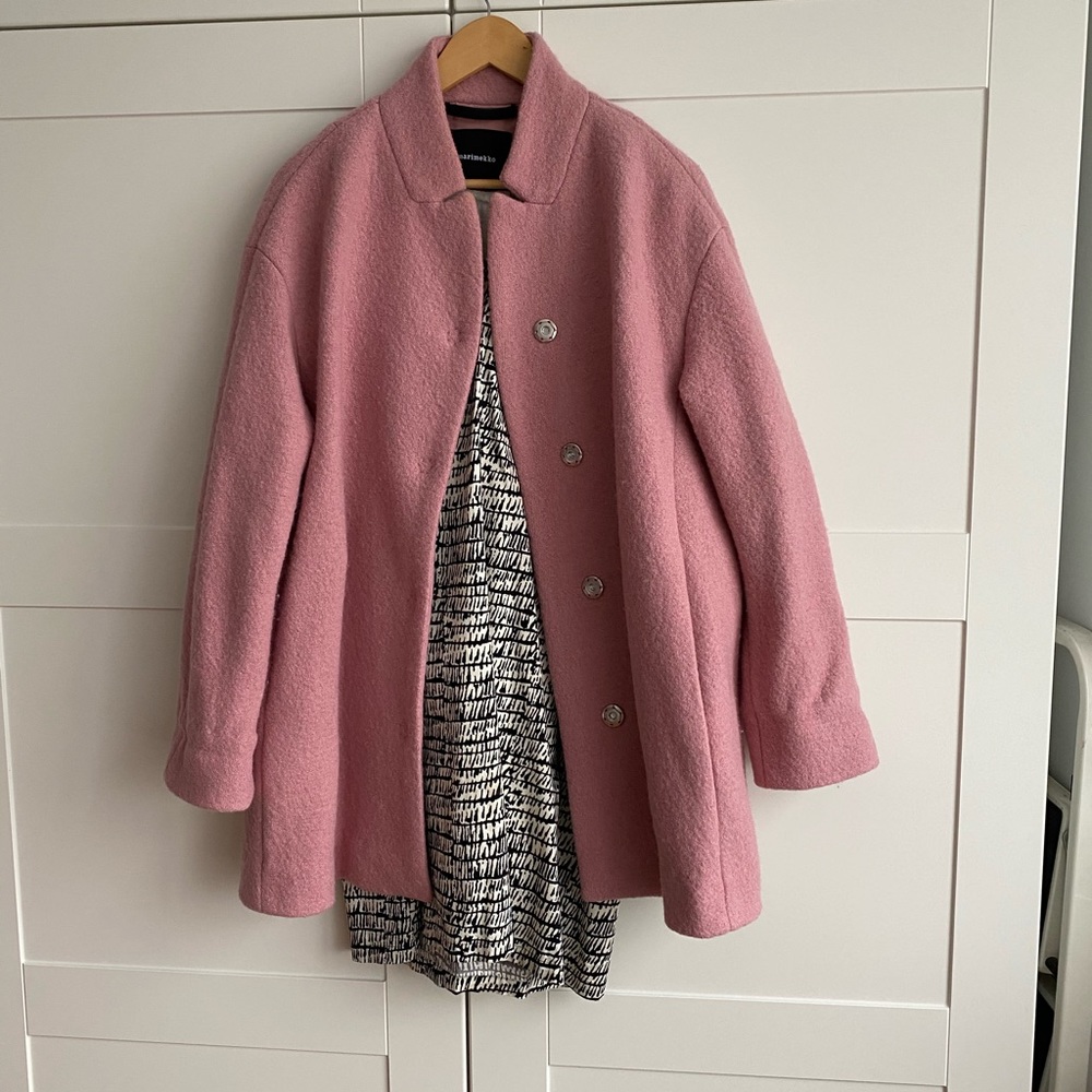 Marimekko, Molla Wool/ Cotton coat. Sz XS with tag